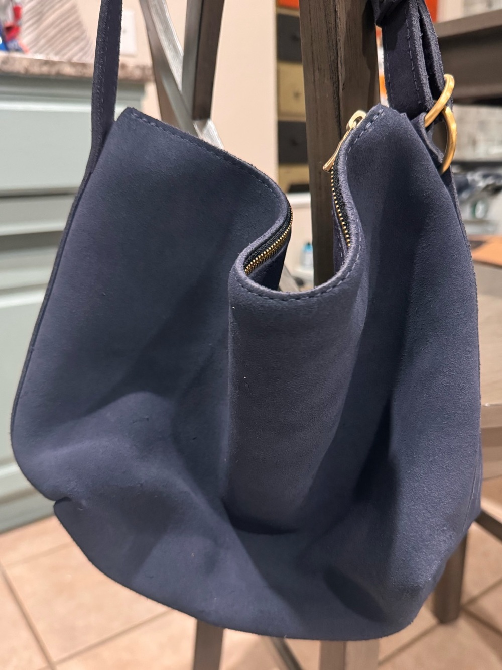 PLG Alaska Blue Large Slouchy Shoulder Bag - Picture 2 of 5